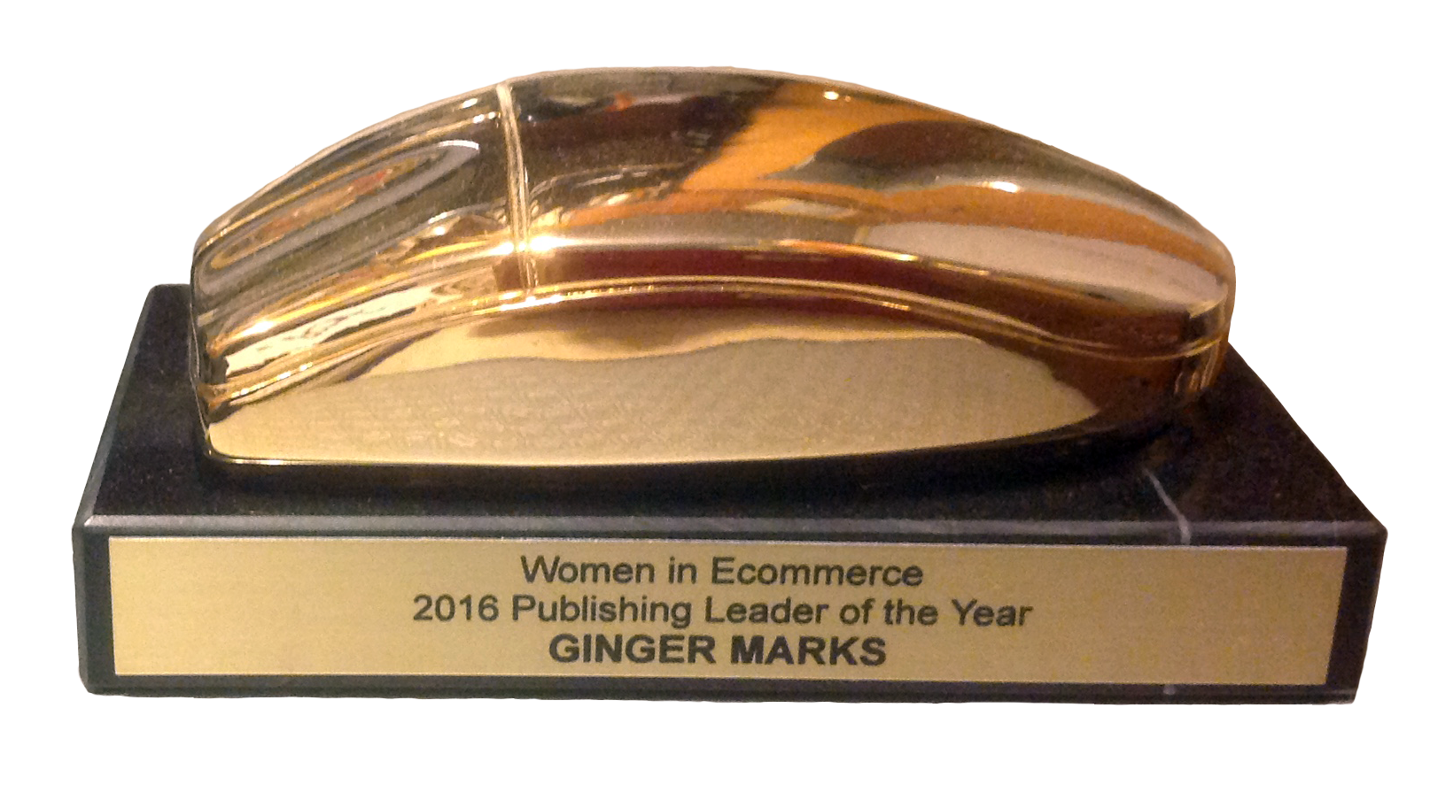 Women in Ecommerce, Publishing Leader of the Year Ginger Marks, 2016 Golden Mouse Award